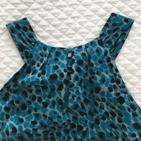 Ann Taylor Silk Animal-inspired Dotted Tank 4P - Picture 4 of 5
